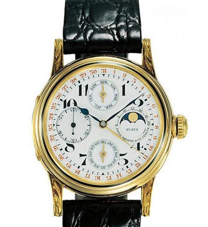 百达翡丽首只配备万年曆功能的腕表，1925年问世