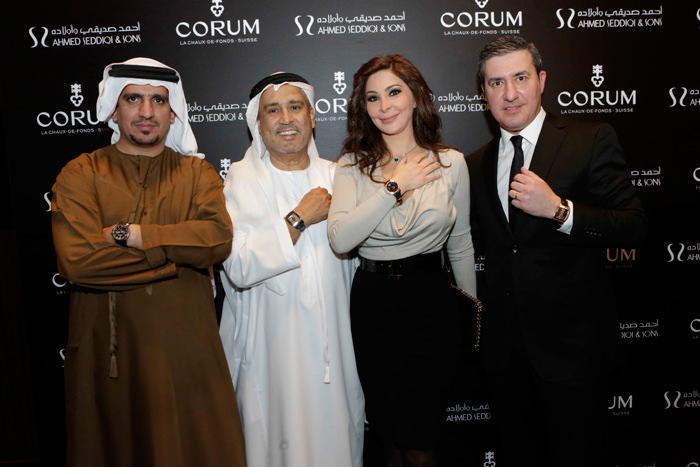 由左至右： Mohammed Abdulmagied Seddiqi, Abdul Hamied Seddiqi, Elissa Khoury 及Antonio Calce