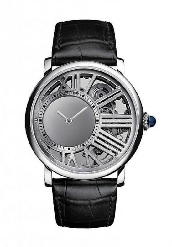 Rotonde de Cartier Skeleton Mysterious Hour Watch