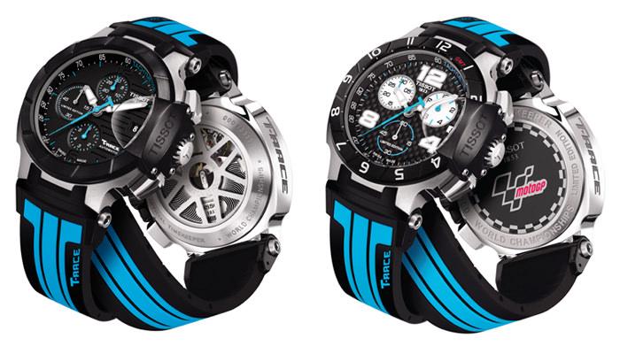  Tissot天梭 2013 MOTOGP 计时腕表 （左）与 2013 MOTOGP 石英腕表