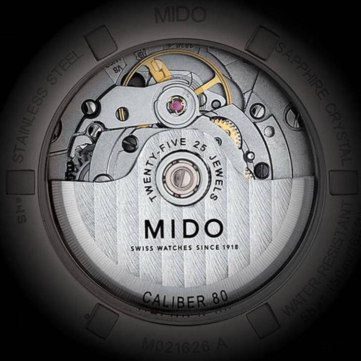 MIDO将近年品牌倚重的Caliber 80加以改良，推出配置大日期显示的进化版