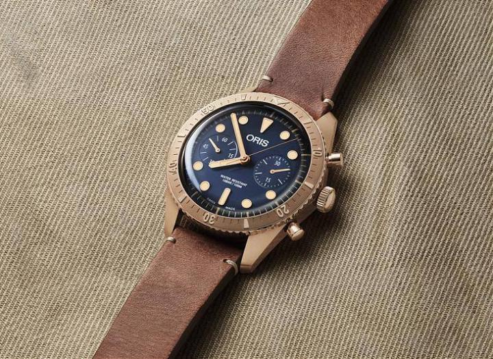 继2016年后，ORIS推出第二款Carl Brashear纪念腕表，同样是以品牌的1965年复刻版潜水腕表为基底，不过功能性却提升到计时码表层级