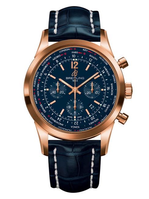 百年灵越洋世界时间飞行员计时腕表，参考价：RMB 259,300