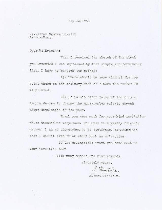 爱因斯坦回信照片，图片来源于摩凡陀