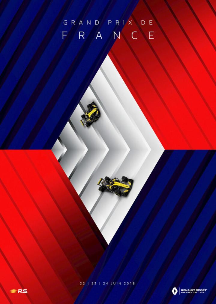 R.S.18系列所使用的配色（碳纤维面盘上有黄黑两色搭配）乃是呼应雷诺一级方程式车队的专色，充满赛车风格的热血竞速感