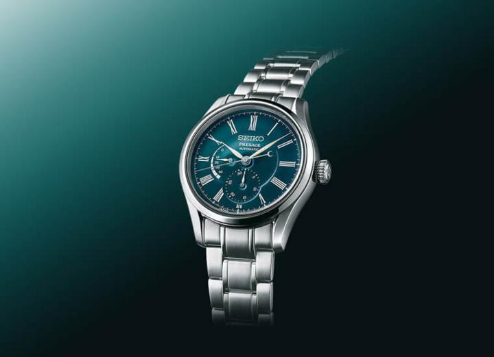 SEIKO推出全新蓝绿珐琅面盘手表，特别的色泽让人看了眼睛为之一亮