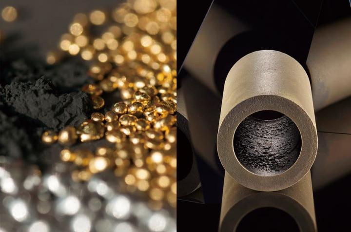 魔力金的成分中蕴含陶瓷与24K黄金，既有贵金属的高贵金黄光泽，硬度也获得大幅强化。