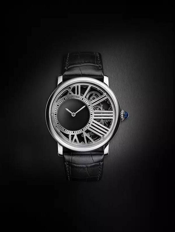 Rotonde de Cartier神秘小时镂空腕表