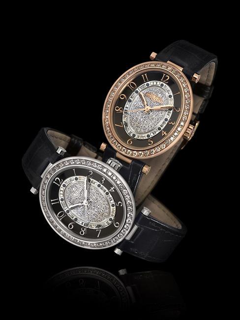 专为女性设计Alma系列珠宝腕表精致、高雅环绕表盘的钻石光彩夺目