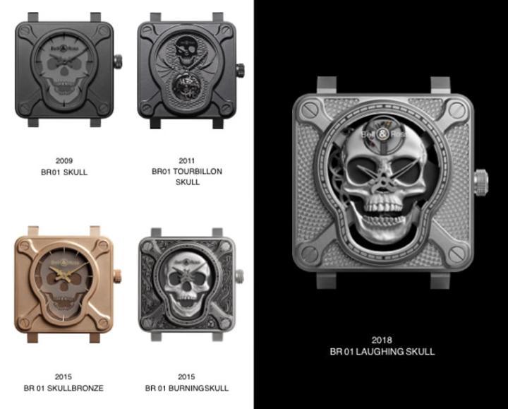 历代BR 01“Skull”腕表
