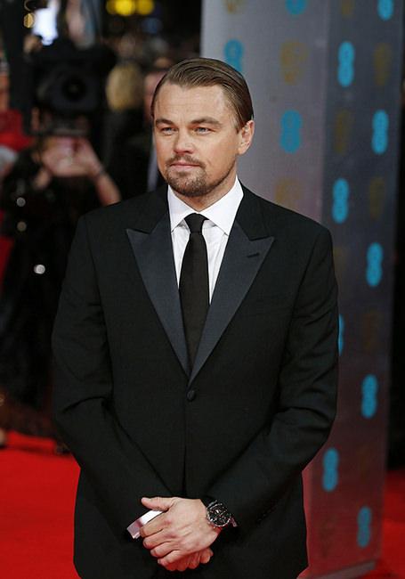 莱昂纳多．迪卡普里奥出席BAFTAs英国影艺学院电影奖颁奖典礼。（图片来源：ANDREW COWIE/AFP/Getty Images）