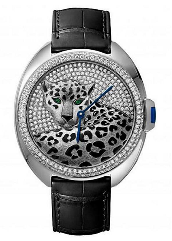 Clé de Cartier 美洲豹装饰腕表