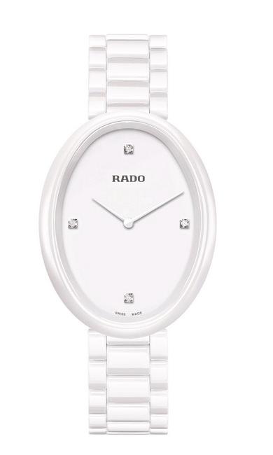 RADO瑞士雷达表依莎系列高科技陶瓷触感腕表， 清新触感怡人心扉