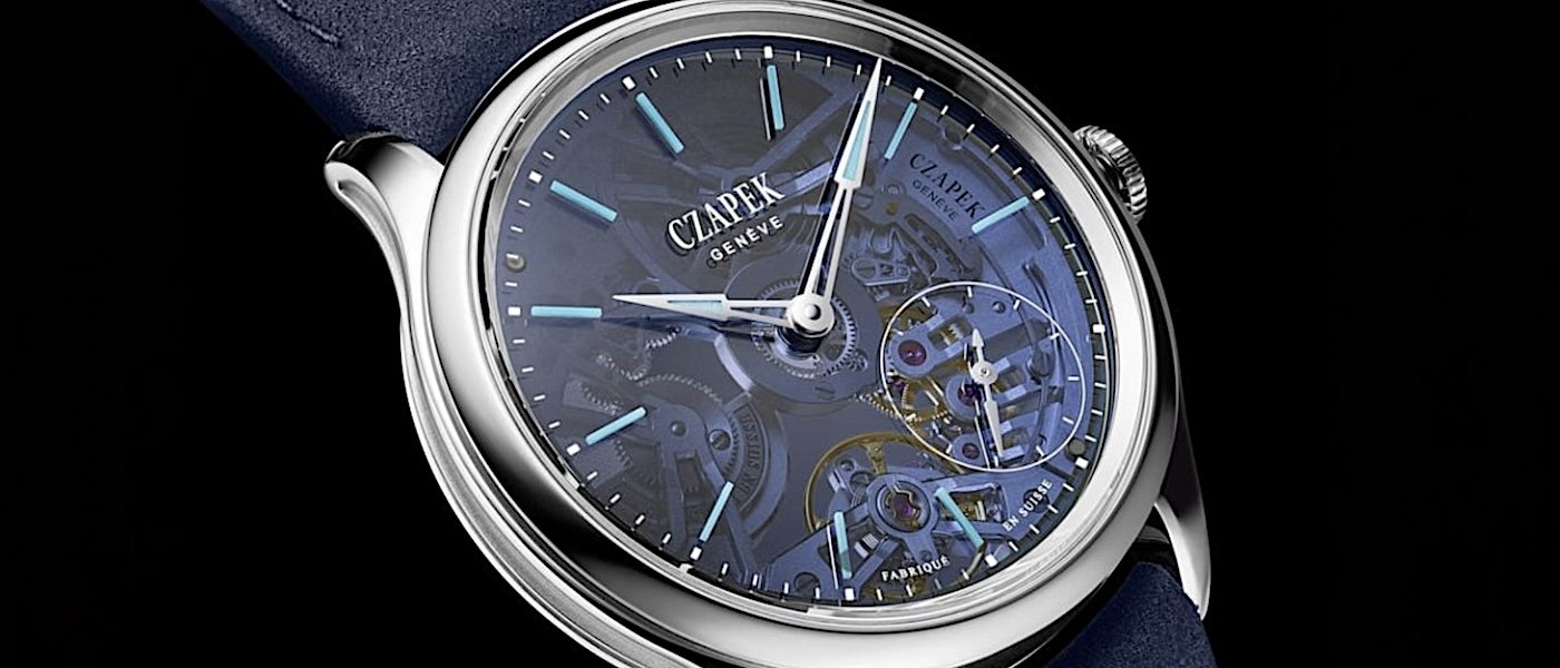 限量 38 枚珍稀之作！ CZAPEK Promenade Aqua Blue 工艺登巅峰