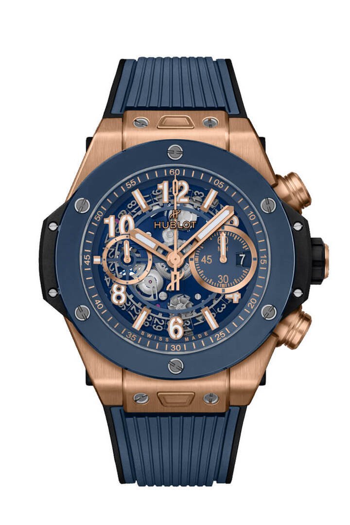 Big Bang Unico King Gold Blue Ceramic