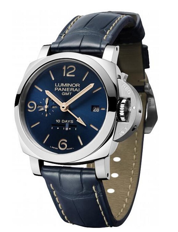 LUMINOR 1950 10 DAYS GMT AUTOMATIC ACCIAIO – 44毫米10日动力储存两地时间自动精钢腕表