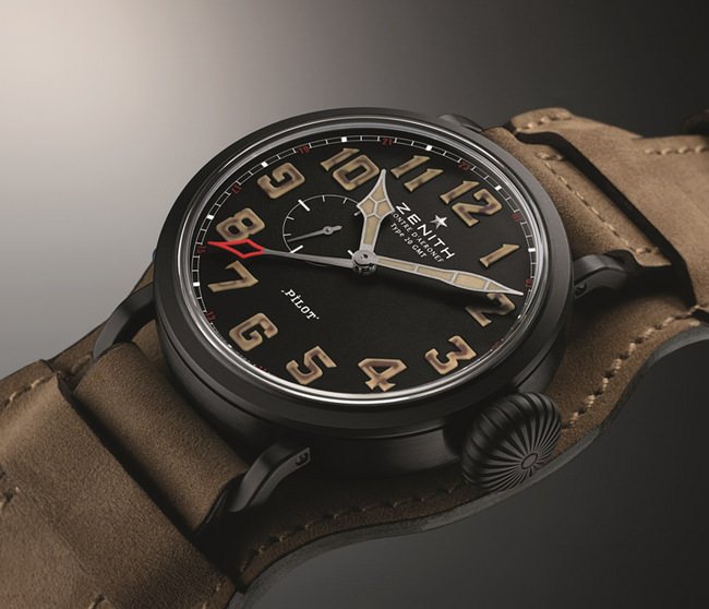 Pilot Montre d'Aéronef「Type 20 飞行员」世界标准时间1903腕表配备第二时区显示，搭载精准可靠的Elite 693 型自动机芯