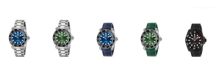 GUCCI Dive Watch今年共推出5只新作，表壳材质皆为不锈钢，其中一只特别镀上黑色，呈现时尚酷炫个性。