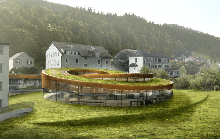 丹麦建筑事务所BIG是此专案螺旋建筑的发想人。爱彼向当地及全球众多建筑事务所提出设计邀稿后，该设计因充满创意且富有环保意识而雀屏中选