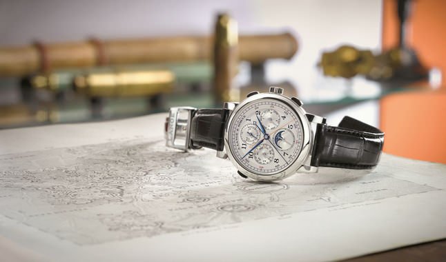 1815 RATTRAPANTE PERPETUAL CALENDAR，置于月球地图上，威廉•戈特黑尔夫•罗尔曼，莱比锡，1824年