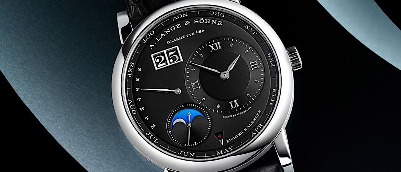 朗格Lange 1万年历新添铂金黑面款式
