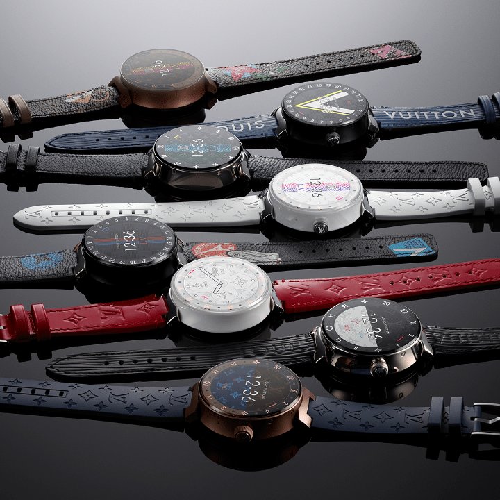 全新Tambour Horizon系列除了新抛光不锈钢、雾黑色PVD、白色陶瓷、和白色陶瓷配镶钻表耳款式外，还有新导入的雾棕色PVD款