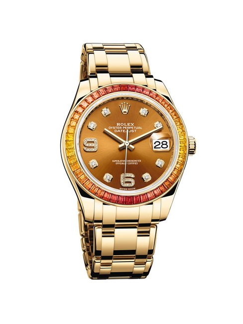 Oyster Perpetual Datejust Pearlmaster 39腕表搭载拥有14项专利的3235型机芯，完美展示劳力士的精湛技术