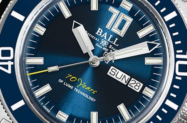 BALL WATCH为了纪念氚元素应用于制表领域70周年，因而发表一款纪念手表。