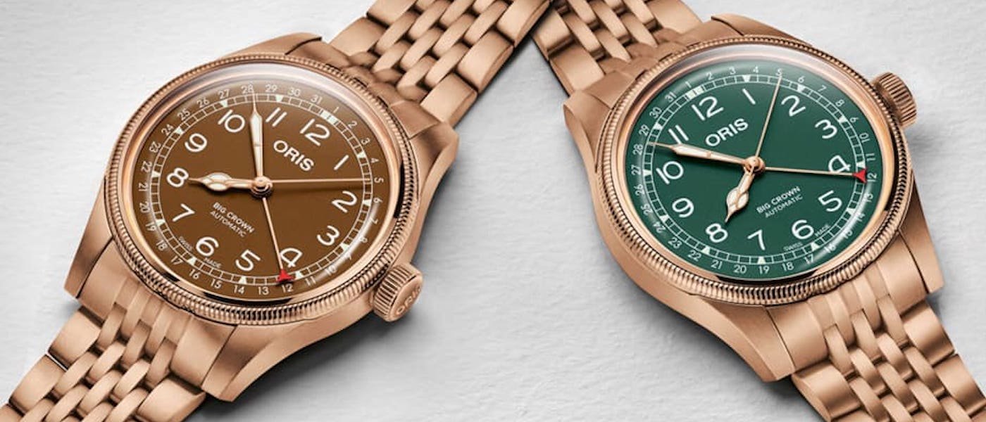 ORIS Big Crown指针式日期表以全青铜姿态现身 同步齐发四色面盘
