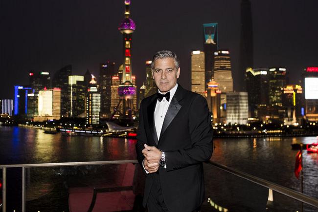 名人大使George Clooney现身上海，参加Le Jardin Secret谧．境之夜活动