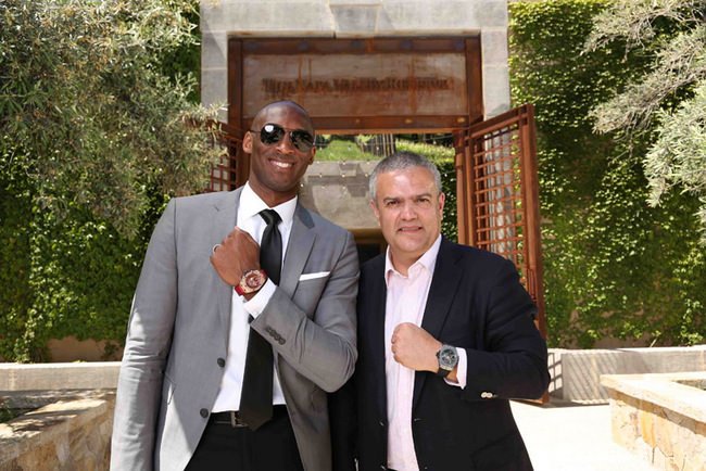 HUBLOT品牌大使Kobe Bryant与HUBLOT行政总裁Ricardo Guadalupe