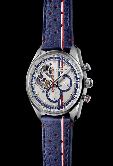 El Primero Chronomaster 1969 Tour Auto环法汽车拉力赛特别版腕表，搭载EL PRIMERO 4061型机芯，并备载硅质调速装置，限量发行500枚