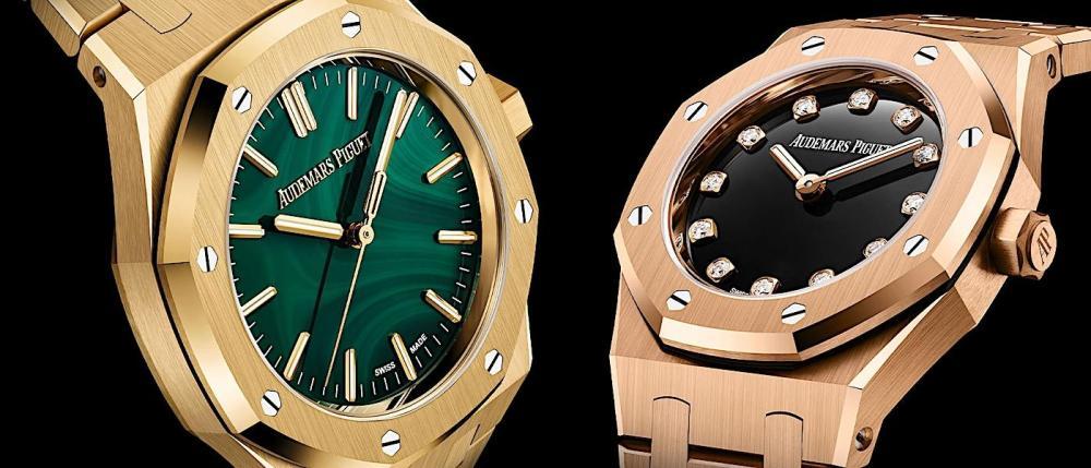 珍贵色彩 灵巧气质：Royal Oak 孔雀石腕表与迷你石英腕表