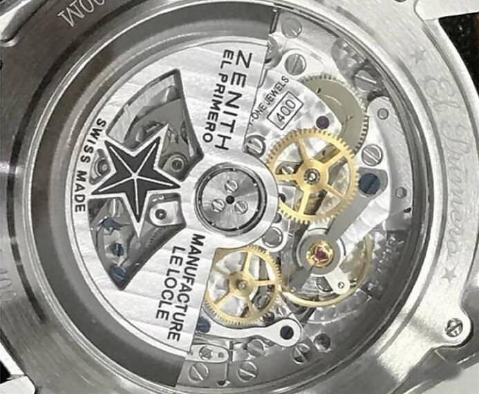 自动盘上镂刻的星型图样，让人一看就印象深刻的品牌DNA，是象征El Primero机芯王者之位的意涵