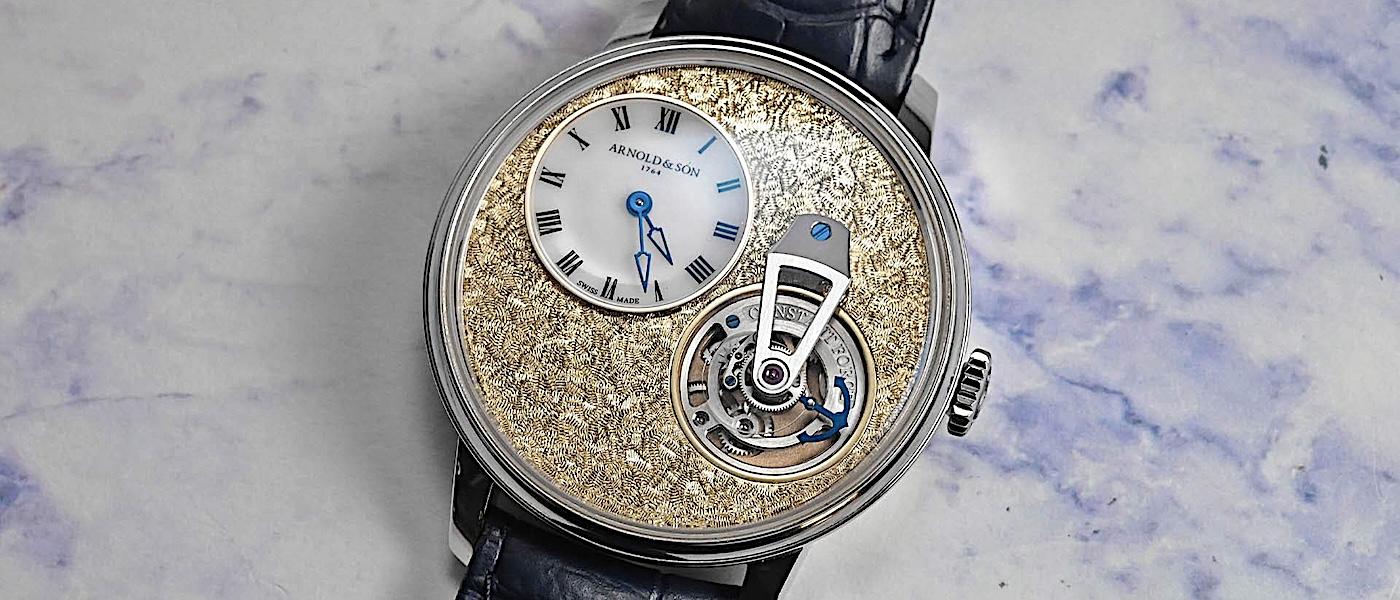 锤击工艺表现崇古敬意：ARNOLD & SON Constant Force Tourbillon 11 铂金版