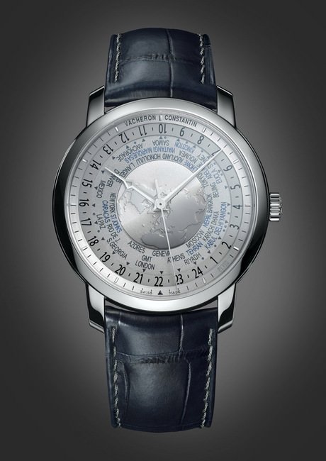 Traditionnelle World Time Collection Excellence Platine 世界时间腕表限量铂金珍藏系列，在腕表上铸有享有盛誉的日内瓦印记，限量发行100只。