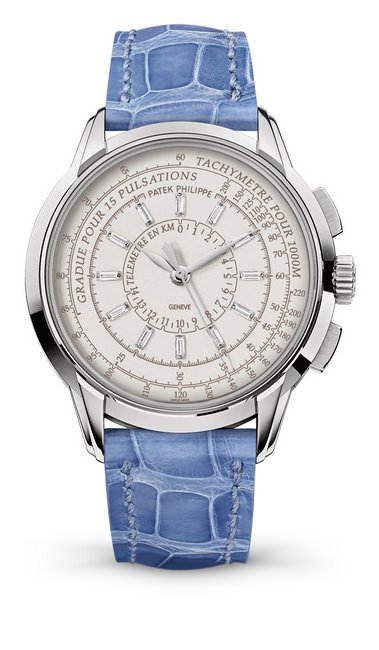 百达翡丽Multi-Scale Chronograph多刻度计时表白金材质，限量制作150枚