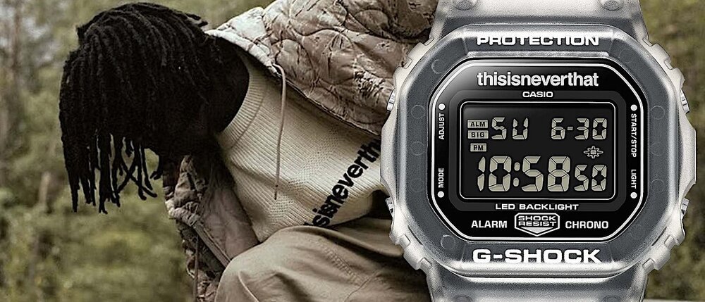 复古街头风潮回归！G-Shock 携手 thisisneverthat 推出 DW-5600TNT-7 联名腕表