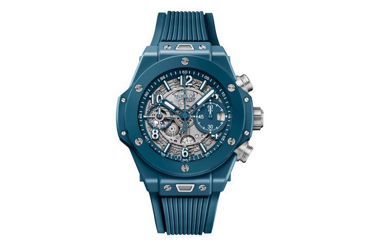 Big Bang Unico 石油蓝陶瓷计时码表