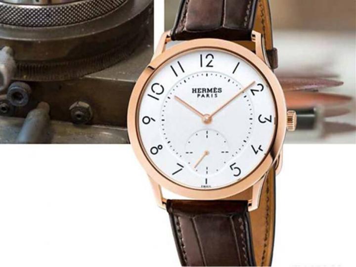 Slim d'Hermès 腕表结合大明火珐琅的罕有工艺