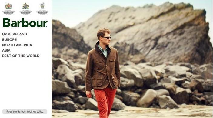 巴伯尔上蜡的短风衣已经成为男女款标志性的时尚标签