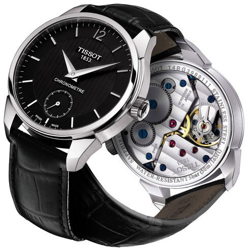 继典藏80自动腕表以及T-Complication Squelette 3D镂空腕表之后TISSOT推出最新T-Complication菁英系列