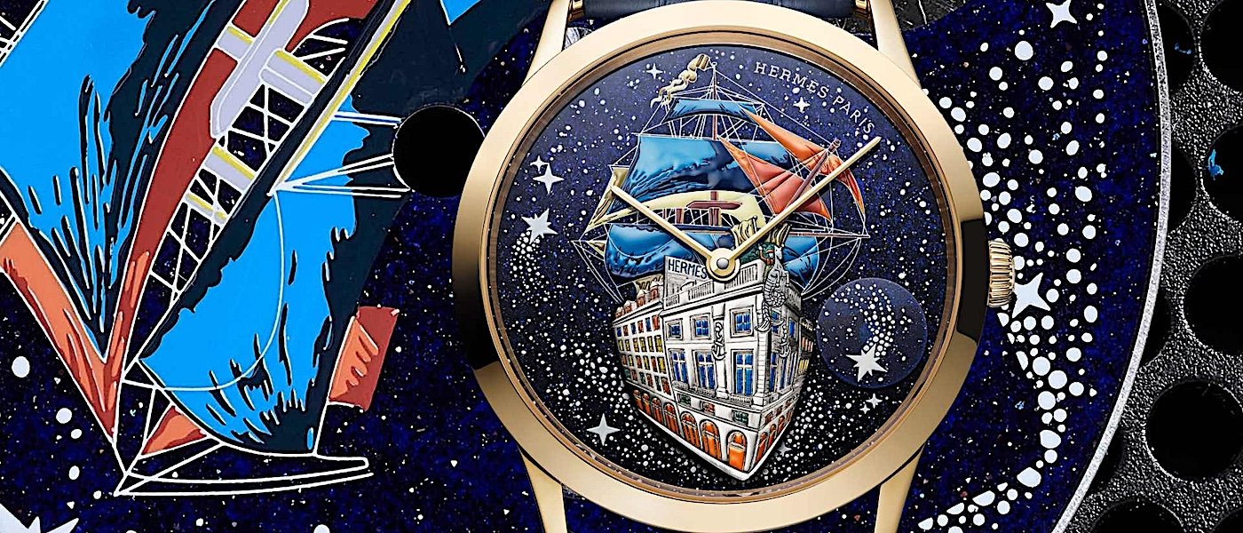 爱马仕Slim d'Hermès Flagship工艺腕表 诗意的夜空航行