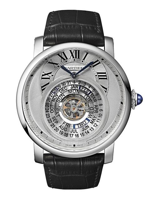 Rotonde de Cartier Astrocalendaire天体运转式万年历腕表，卡地亚9459 MC型工作坊精制机芯，镌刻「日内瓦优质印记」