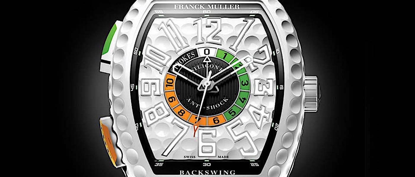 一看就知为了高尔夫球运动设计的FRANCK MULLER Vanguard Backswing