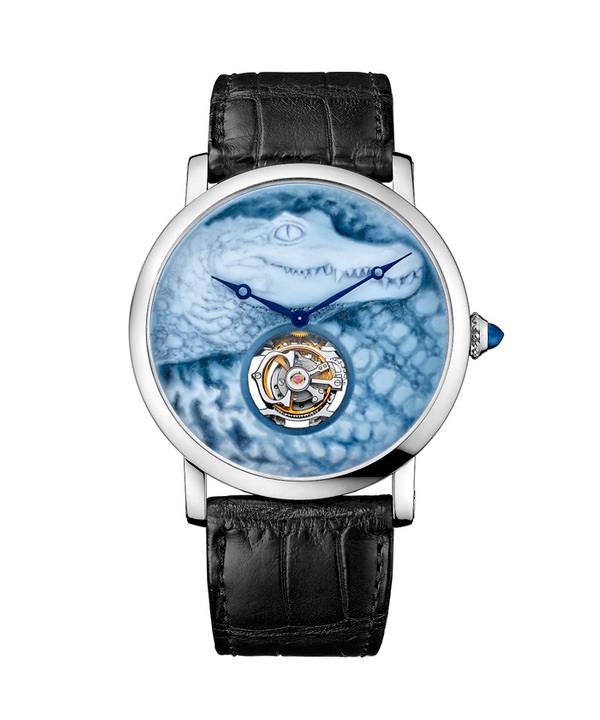Rotonde de Cartier鳄鱼装饰腕表