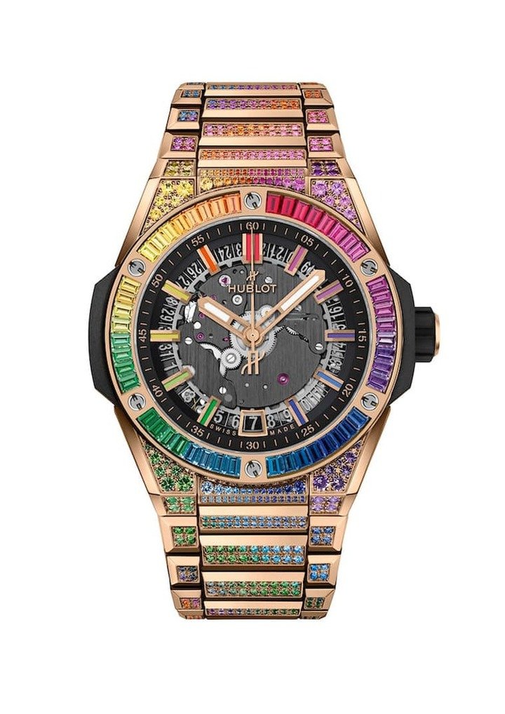 Big Bang Integrated Time Only皇金彩虹炼带手表