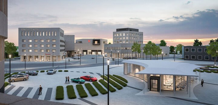 位于威兹勒市东南方向的Schanzenfeld地区破土开工两年后，徕卡相机的新园区正式开幕