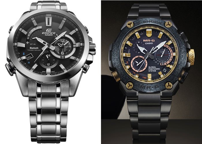 2015年巴塞尔钟表展Edifice Smartphone Link与 G-Shock MRG Special 