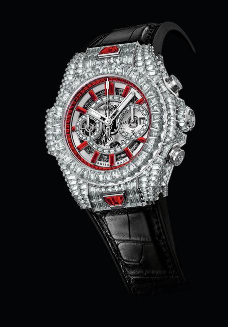为庆祝Big Bang 10周年，HUBLOT推出价值一百万美元的Big Bang Unico 「10 years」高级珠宝腕表